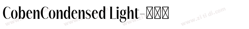 CobenCondensed Light字体转换